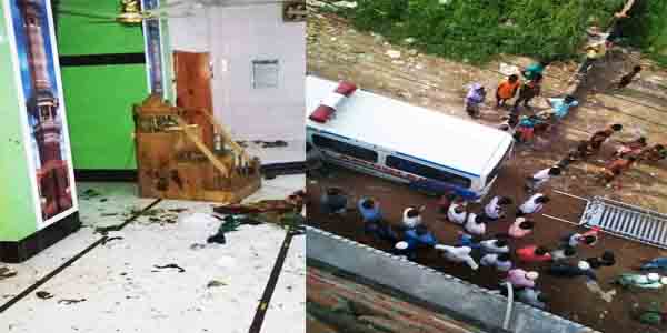 মসজিদে ভয়াবহ বিস্ফোরন